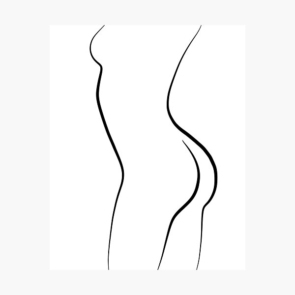 Item preview, Female Line Drawing - Confident Cassandra designed and sold by Melody Watson.