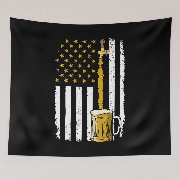 Item preview, Beer American Flag 4th of July Merica patriotic craft beer pouring cool designed and sold by alenaz.