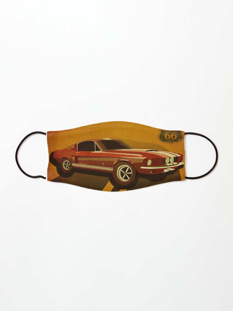 Retro Ford Mustang Mask By Artbythijs Redbubble