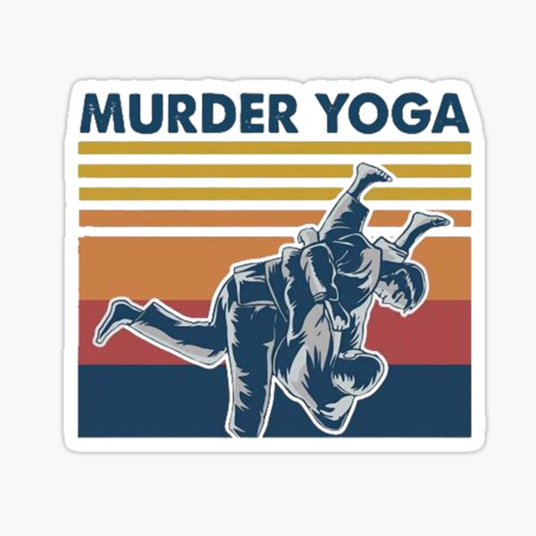 Murder Yoga Vintage Sticker