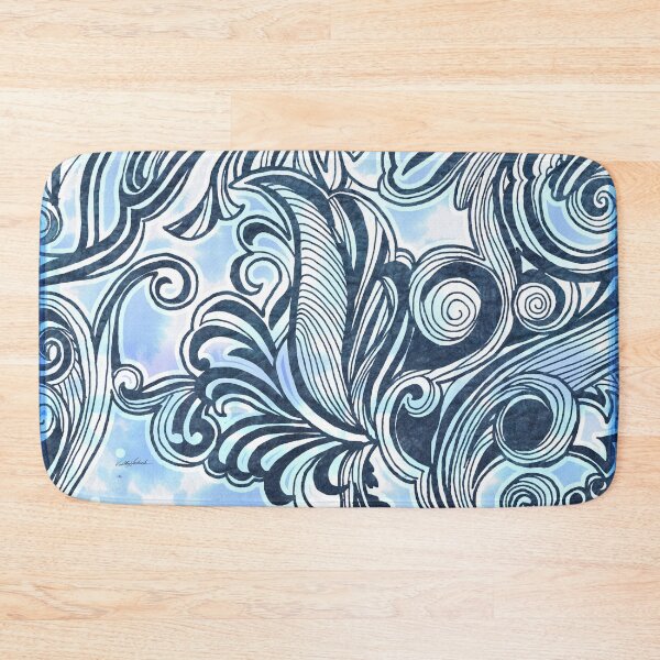 Item preview, The Ocean Waves Curling designed and sold by PolkaDotStudio.