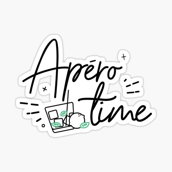 Stickers Sur Le Theme Aperitif Redbubble