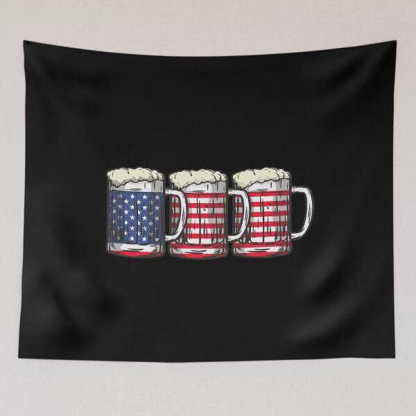 Item preview, 4th of July Beer Mugs American Flag Merica patriotic IPA beer lover gift designed and sold by alenaz.