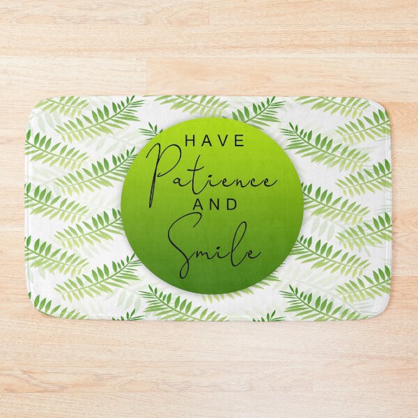Item preview, have Patience and Smile - green designed and sold by Yesido.