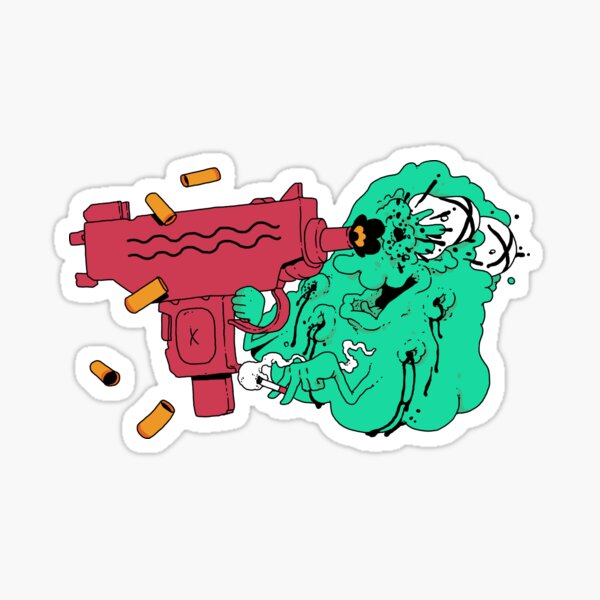 Ghost VS Uzi Sticker