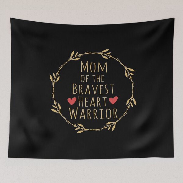 Item preview, Mom of the bravest heart warrior cute heart CHD Awareness surgery supportive gift floral ring designed and sold by alenaz.