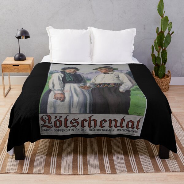 Item preview, Loetschenthal vintage travel poster designed and sold by stickart-marek.