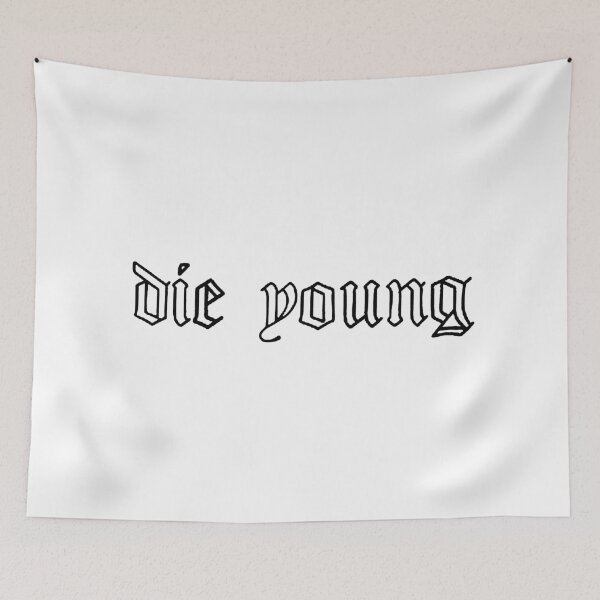 Item preview, Lil Peep Die Young Original Tattoo Design designed and sold by nmrkdesigns.
