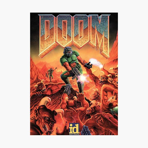 DOOM GAME BOX COVER Photographic Print