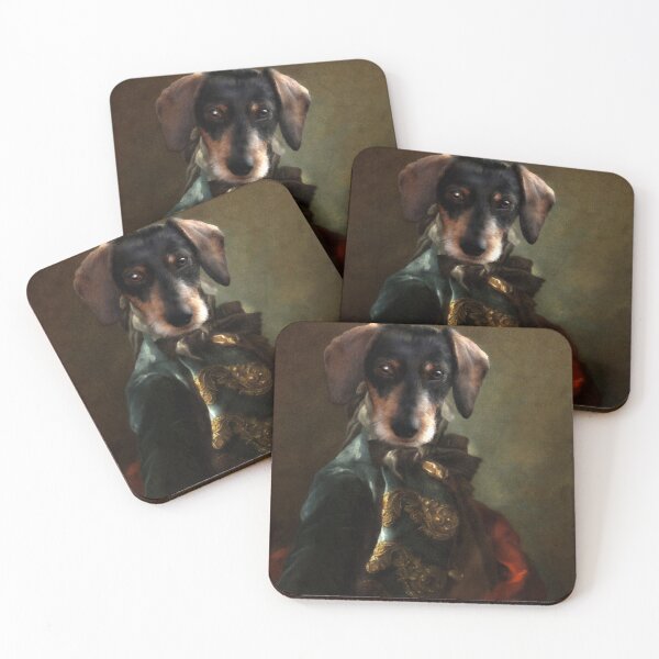 Item preview, Dachshund in barok style designed and sold by Babette van den Berg/ Bab'sArtCreations.