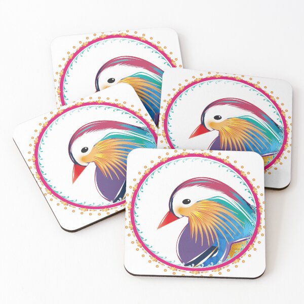 Item preview, Mandarin duck head in the ornate frame designed and sold by Kisho.