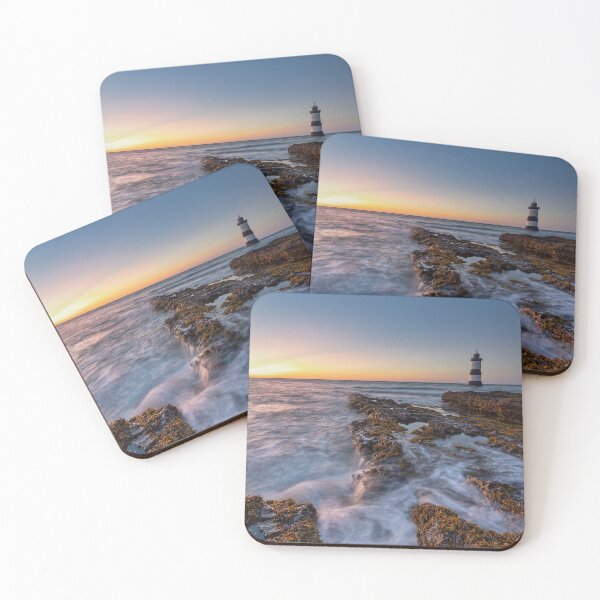 Item preview, Penmon Point glowing sunset in Wales designed and sold by iaintall.