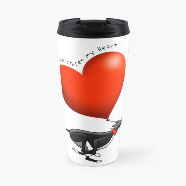 Stolen Heart - black hound Travel Mug