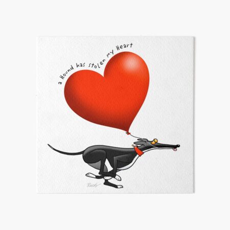 Aperçu de l'œuvre Coeur volé - chien noir créée et vendue par RichSkipworth.
