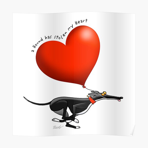 Stolen Heart - black hound Poster