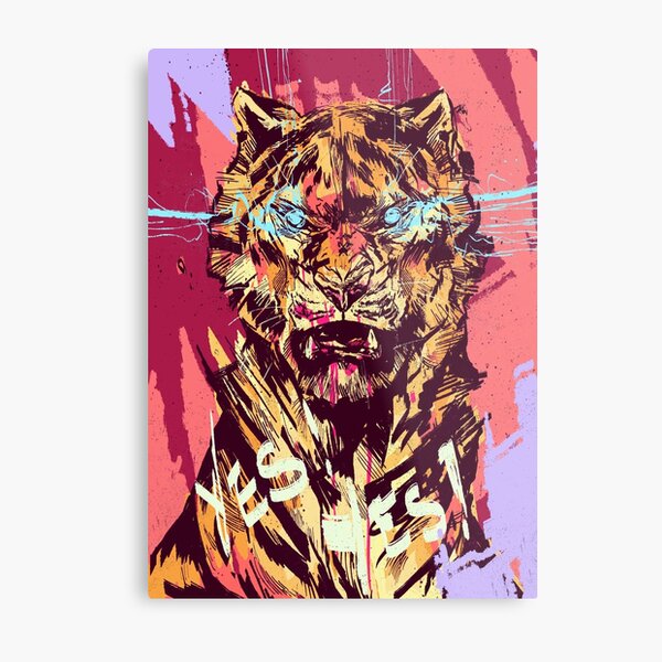 The tiger is out Metal Print