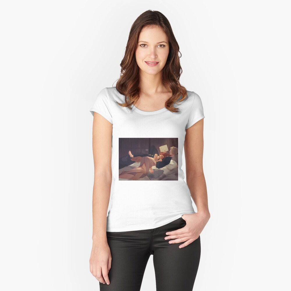 Item preview, Fitted Scoop T-Shirt designed and sold by Elithien.