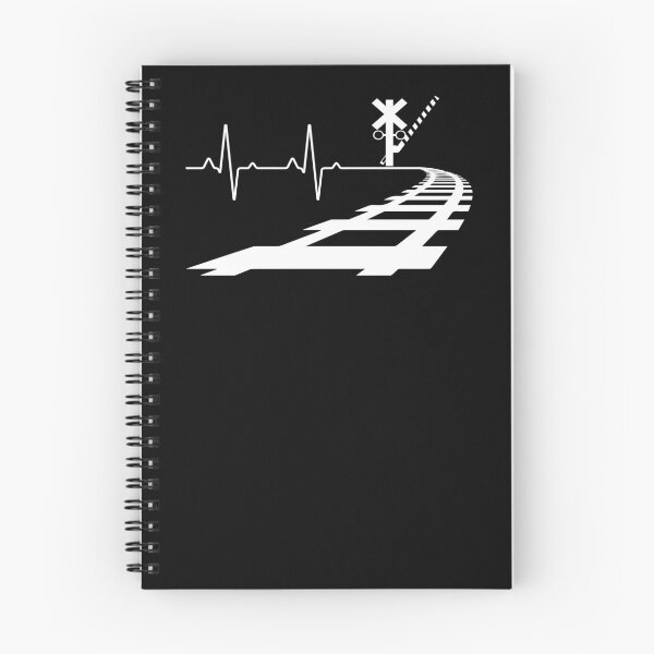 Item preview, heart beat line Railroad crossing Trains Gift for railway workers designed and sold by skulltshirt.