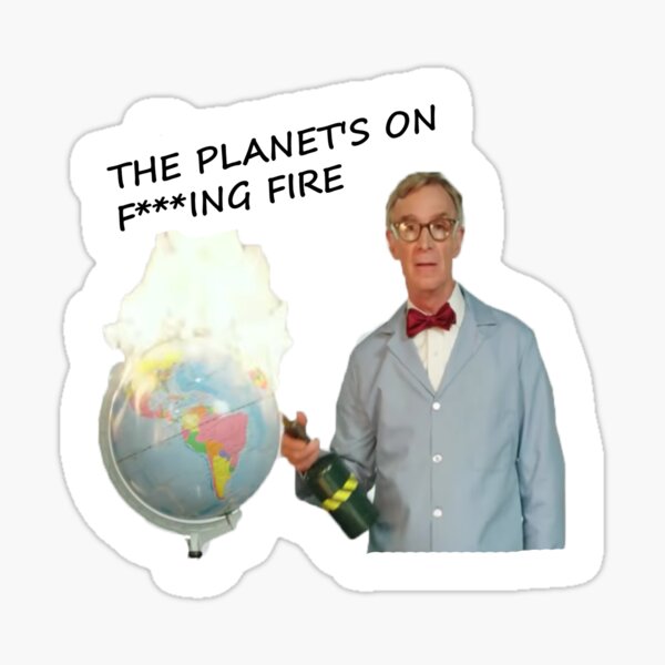 Angry Bill Nye Sticker