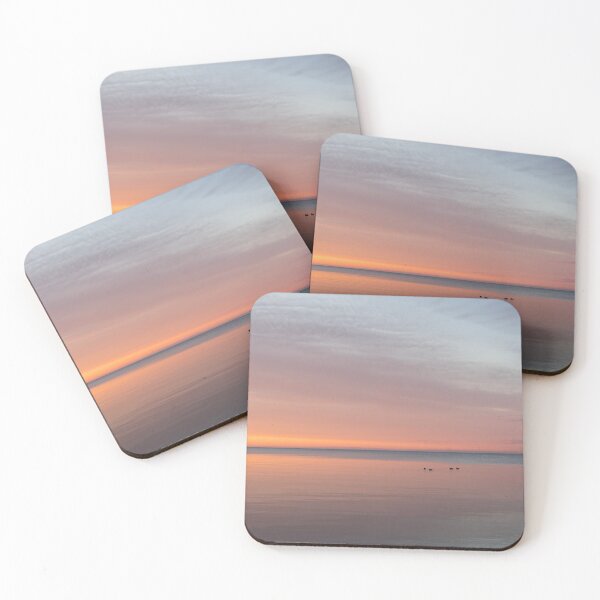 Item preview, Four Ducks Sunrise with Brushstrokes designed and sold by Georgia Mizuleva.