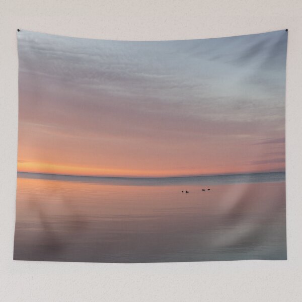 Item preview, Four Ducks Sunrise with Brushstrokes designed and sold by Georgia Mizuleva.
