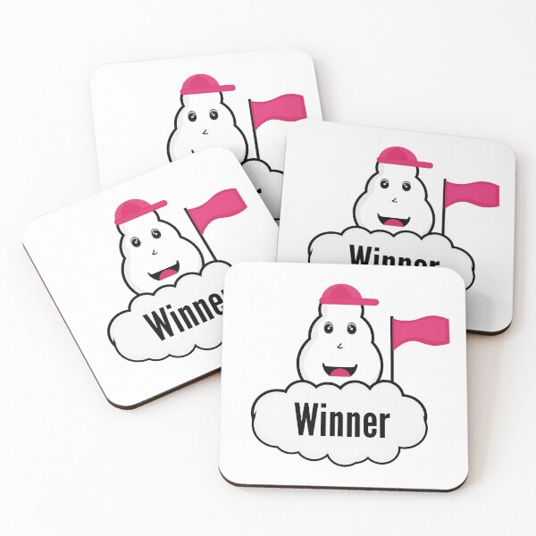 Item preview, Winner success snowman cloud flag designed and sold by Illutino.