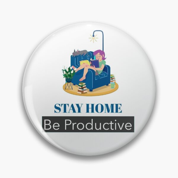 Item preview, Stay Home  & Be Productive designed and sold by EvaHoro.