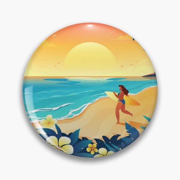 Item preview, Surfing In Sunset Beach  designed and sold by Vector Scout Lab.
