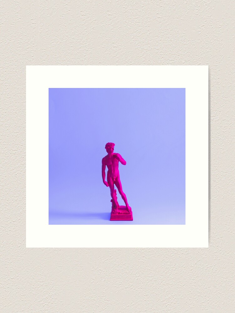 Alternate view of Purple antique statue Art Print