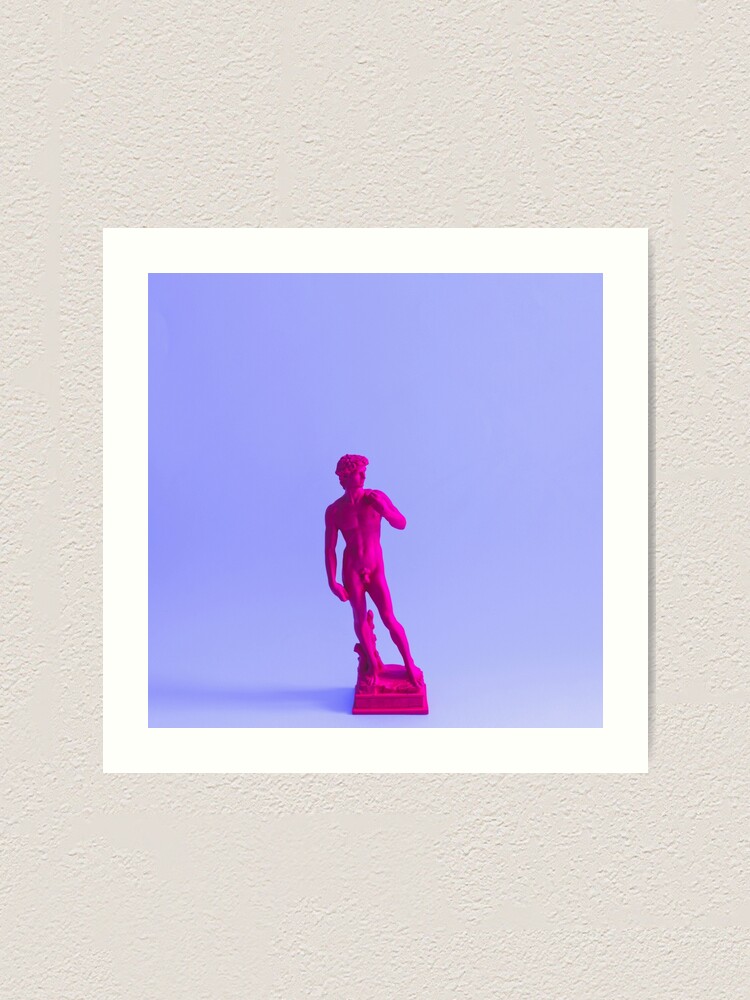 Alternate view of Purple antique statue Art Print