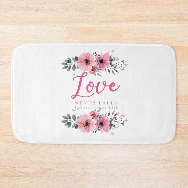 Item preview, Love Never Fails Floral - pink designed and sold by Yesido.