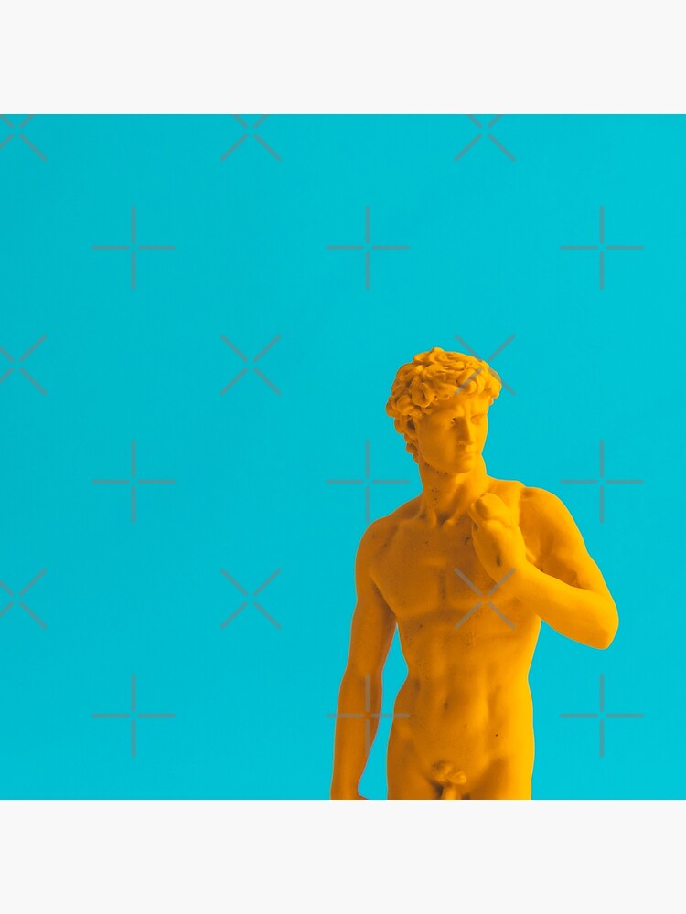 Yellow neon statue by KatyaHavok