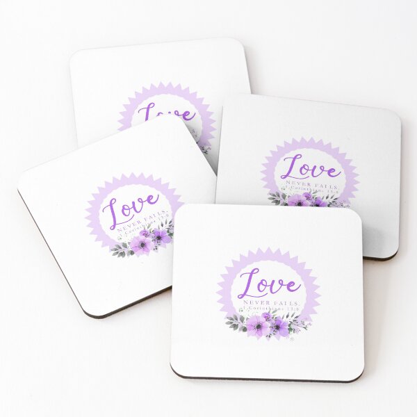 Item preview, Copy of Love Never Fails Floral - violet designed and sold by Yesido.