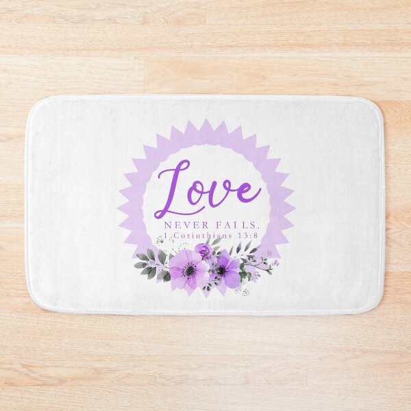 Item preview, Copy of Love Never Fails Floral - violet designed and sold by Yesido.