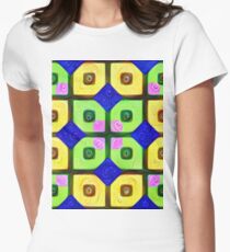 #DeepDream Color Squares Visual Areas 5x5K v1448352654 Fitted T-Shirt