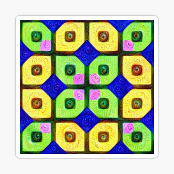 Item preview, #DeepDream Color Squares Visual Areas 5x5K v1448352654 designed and sold by blackhalt.