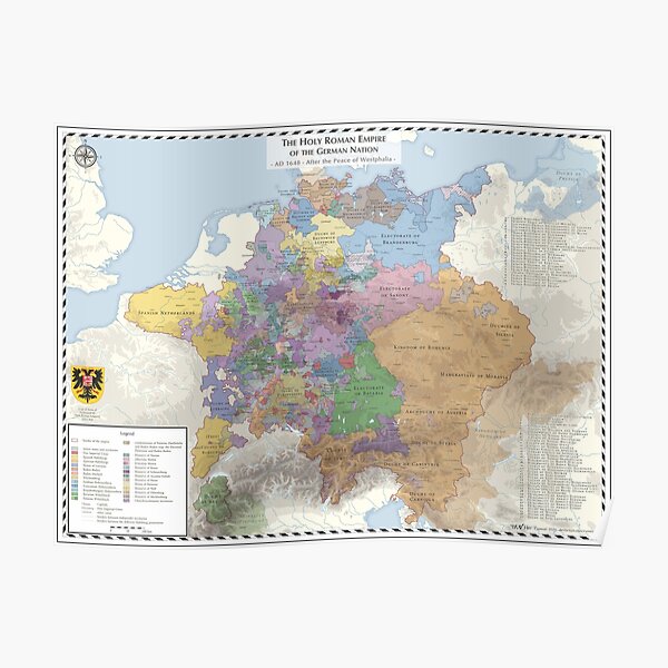 Holy Roman Empire - AD 1648 Poster