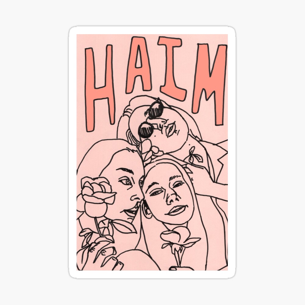 Haim Mit Blumen Poster Von Ffionelin Redbubble