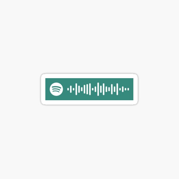 Mystery of love Spotify Scan Code Sticker