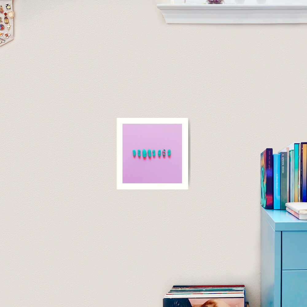 Blue peanuts Art Print