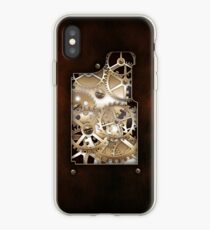 Walnut and Brass Steampunk cover. iPhone Case