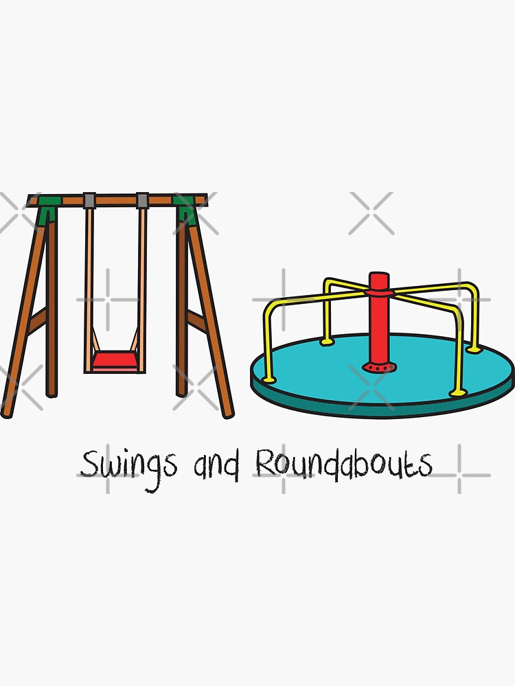 "Swings and Roundabouts" Sticker for Sale by DanandDee Redbubble