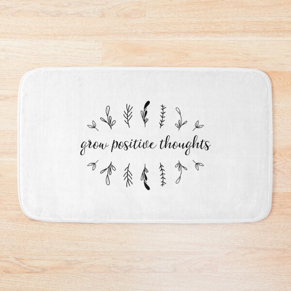 Item preview, Grow positive thoughts (black text) designed and sold by paperweight-art.
