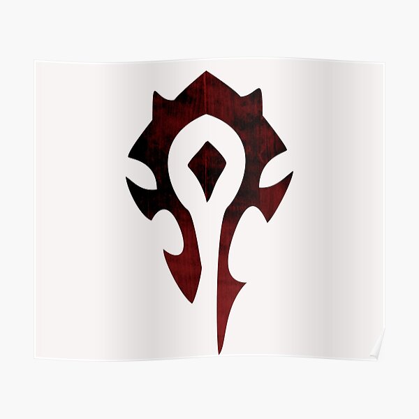 Horde Dark Shades Logo (transparent) Poster