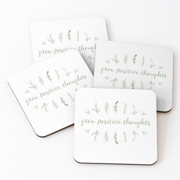 Item preview, Grow positive thoughts (green text) designed and sold by paperweight-art.