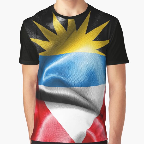 Antigua and Barbuda Flag Graphic T-Shirt