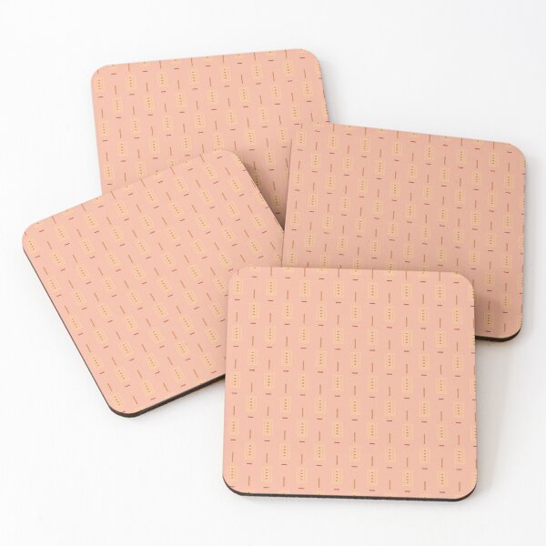 Item preview, Blocks and dashes in pink and natural tones designed and sold by Designedbyallie.