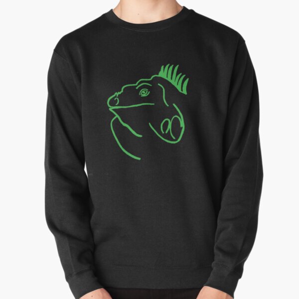 Green Iguana Pullover Sweatshirt
