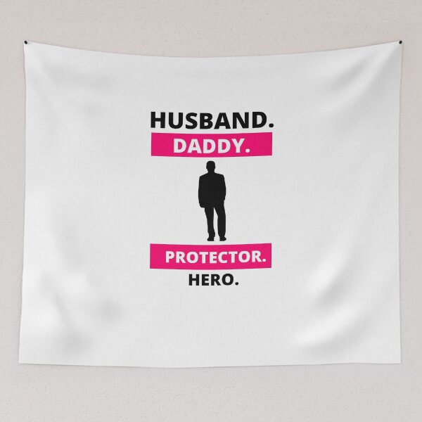 Item preview, Husband Daddy Protector Hero Father Day designed and sold by LifeIsTooShirt.