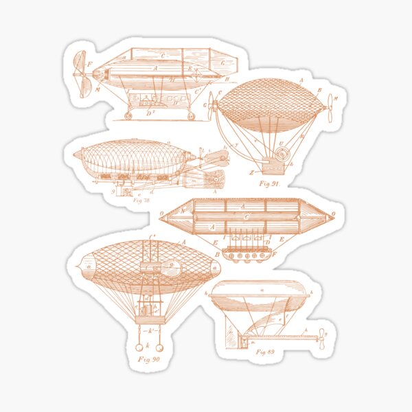 Item preview, Airships (Antique Copper) designed and sold by CoffeeandCream.